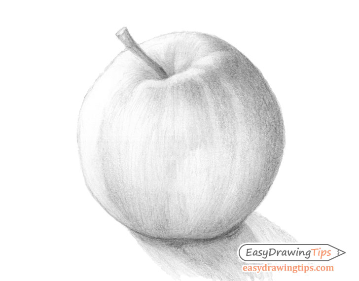 How to Draw a Juicy Apple using Coloured Pencil