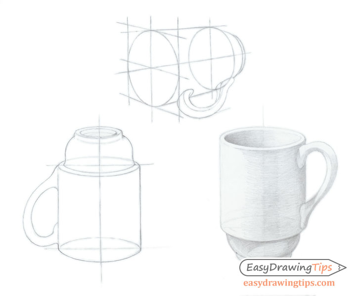 Cup perspective drawing