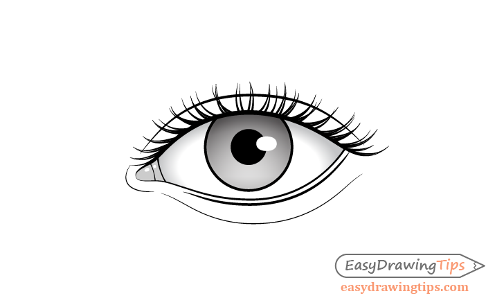 How To Draw  Shade A Realistic Eye With Tears By Pencils  Time Lapse   Pencil Prism  YouTube