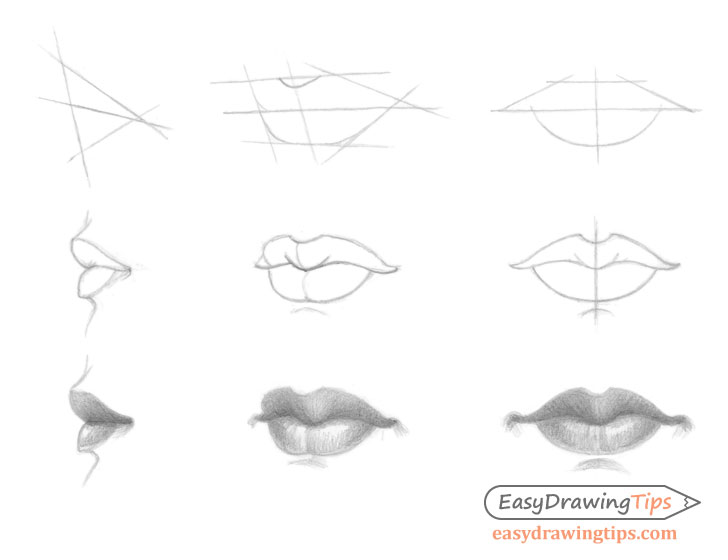 How Draw Lips Drawing