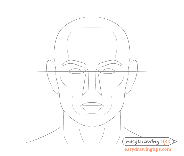 How to Draw a Male Face Step by Step Tutorial - EasyDrawingTips