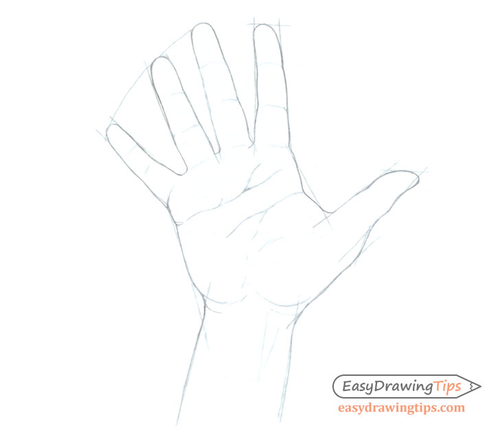 How To Draw A Hand Step By Step Tutorial Easydrawingtips