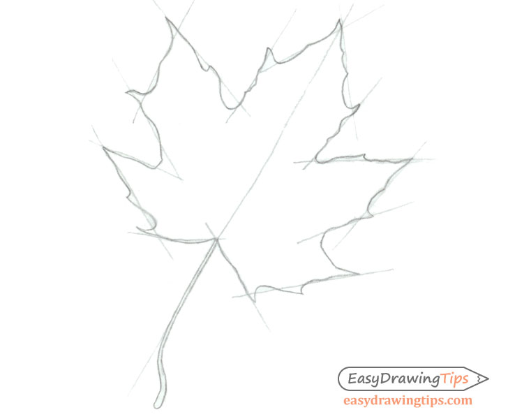 Draw Easy Fall Leaves Step-by-step (Realistic Autumn Leaf Sketch) -  artlooklearn.com