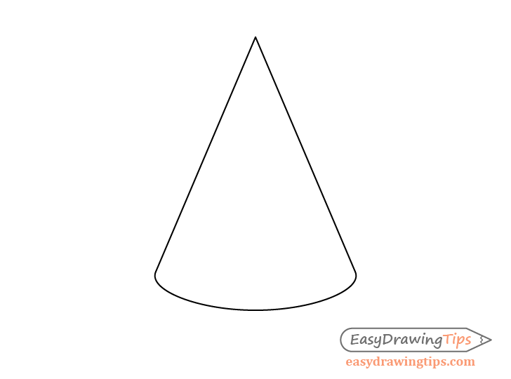 Cone perspective drawing