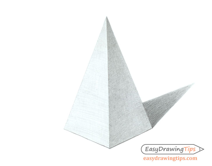 Shaded pyramid drawing