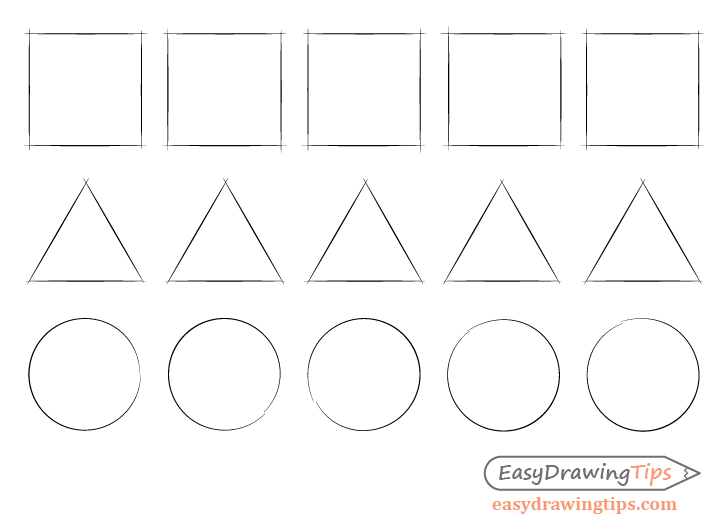 Basic shape drawing exercises