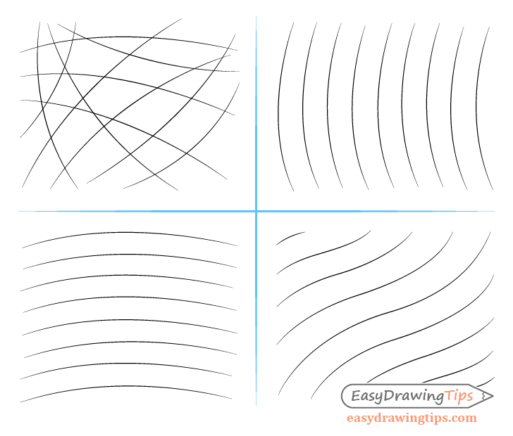 Curved line drawing exercises
