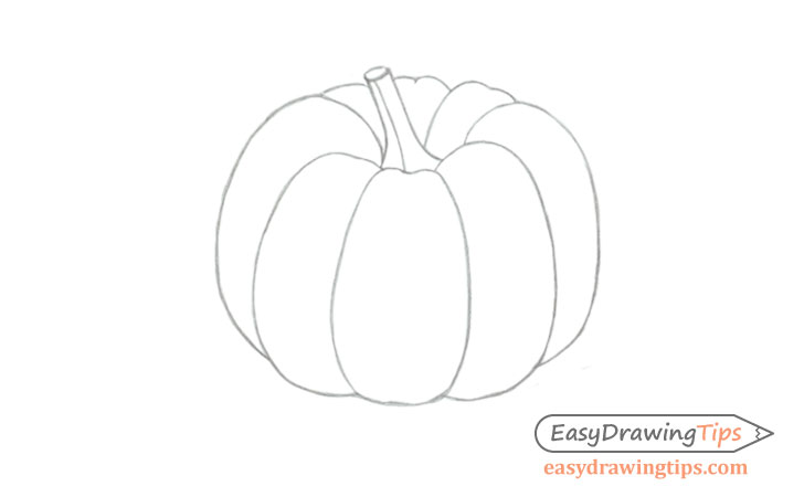 Pumpkin line drawing