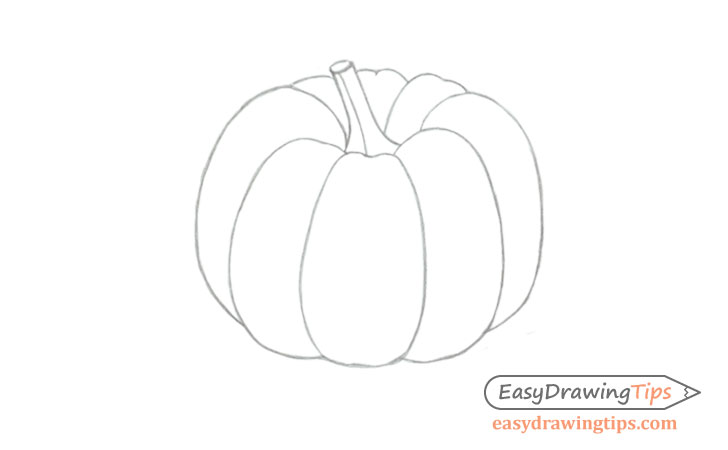 How to Draw a Realistic Pumpkin Step by Step Tutorial  EasyDrawingTips