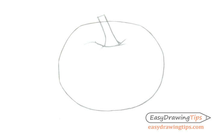 Pumpkin shape drawing