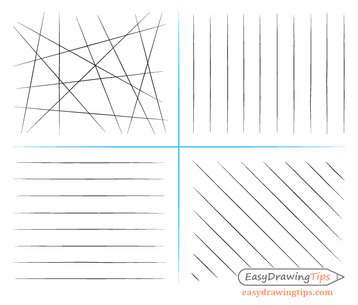 Straight line drawing exercises