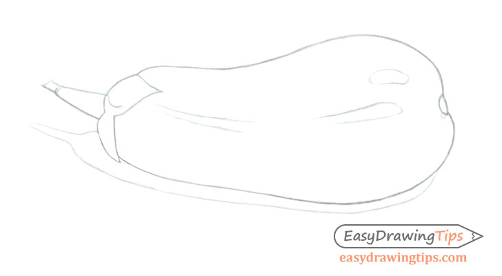 Eggplant line drawing