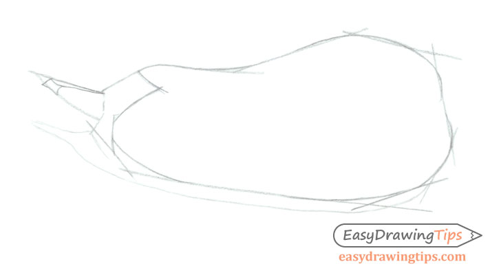 Eggplant basic shape sketch