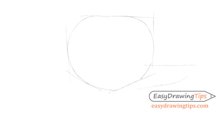 Tomato construction line drawing