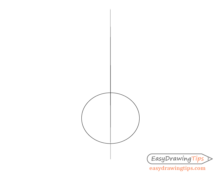 Onion starting construction line drawing