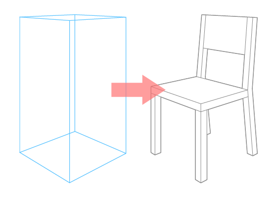 Chair perspective drawing tutorial