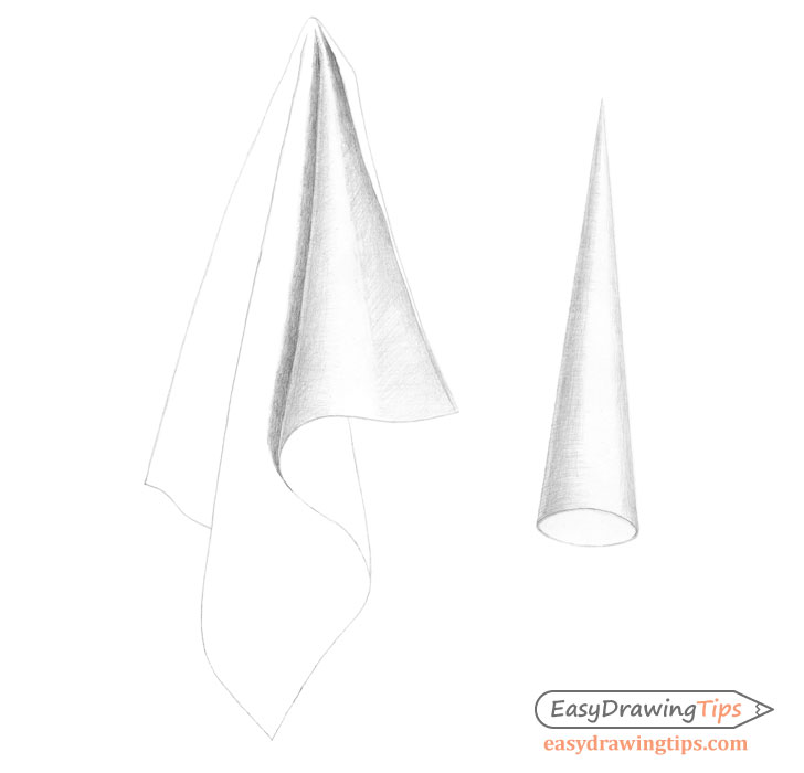 Cloth cone comparison drawing