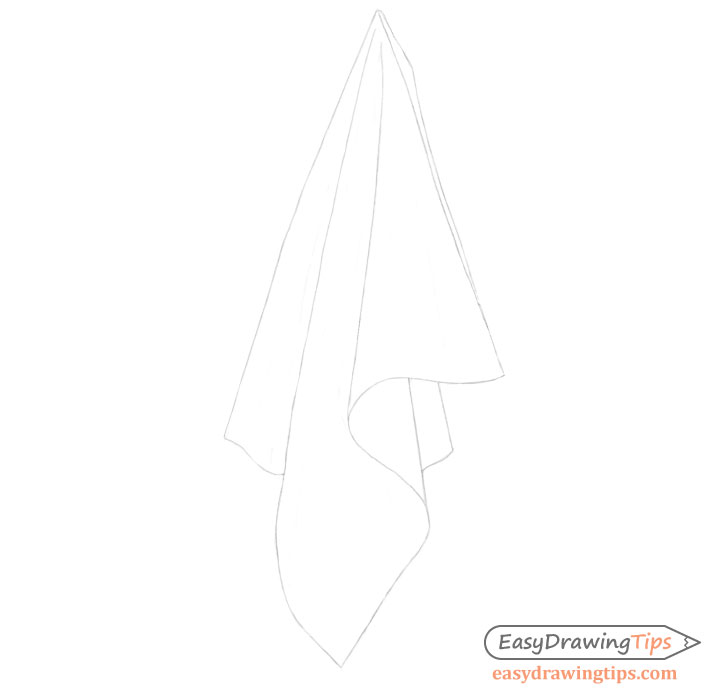 Long dress cloth hand drawn fashion sketch flat Vector Image