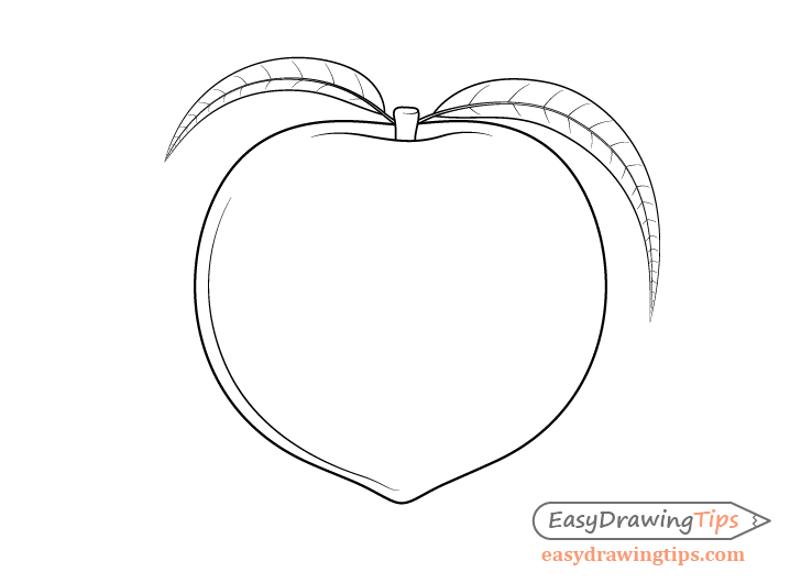 Peach drawing