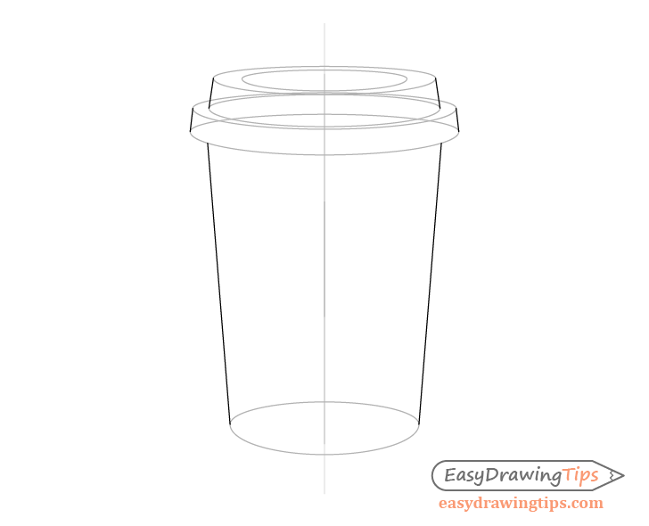 Coffee cup sides drawing