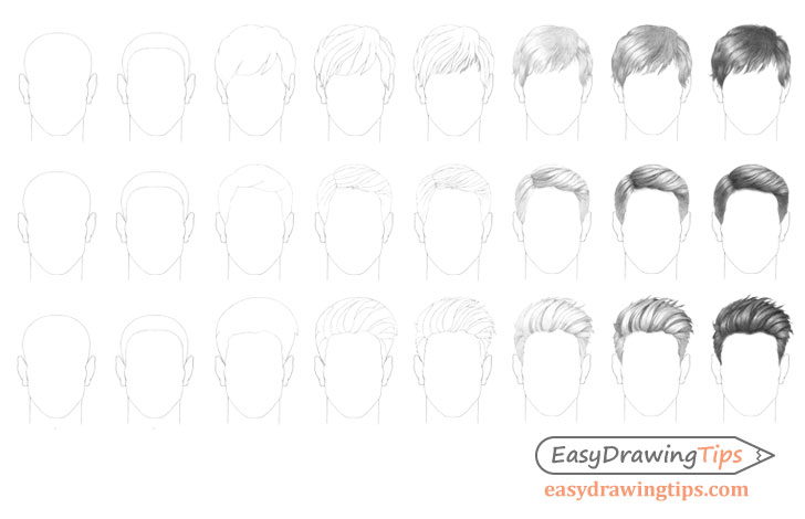 How to Draw! Boy Hair!-- 