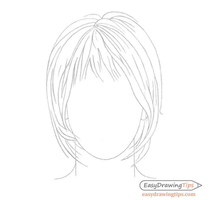 Hair line drawing