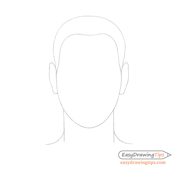 Hairline curly hair drawing
