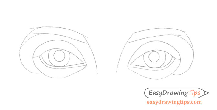 Eyes details drawing
