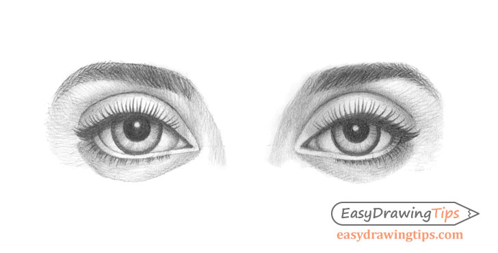 How to Draw a Pair of Realistic Eyes  RapidFireArt