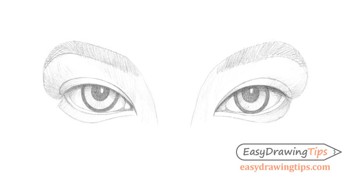 how to draw basic eyes