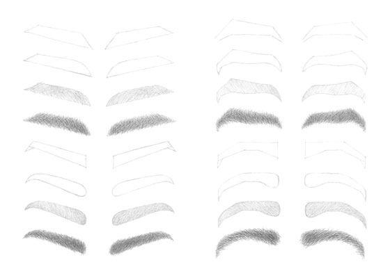 Eyebrows drawing tutorial