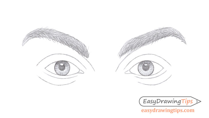 Eyebrows hairs drawing