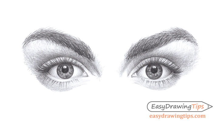 How To Draw Simple Eyes, Step by Step, Drawing Guide, by mariealessandra -  DragoArt