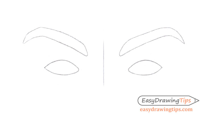 Eyes eyebrows drawing