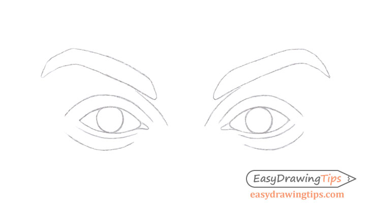 Eyes eyelids drawing