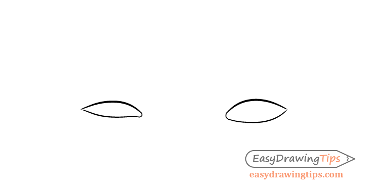 One eyebrow raised eyes outline drawing