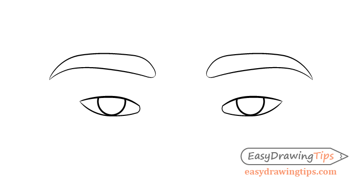 How to Draw Anime Male Eyes - Easy Drawing Tutorial For Kids