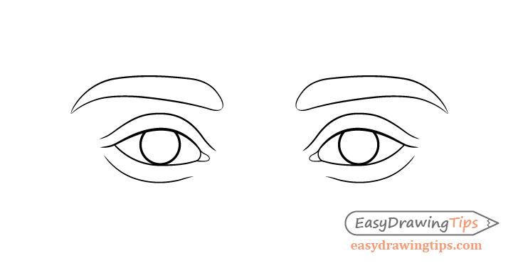 Eyes eyelids drawing
