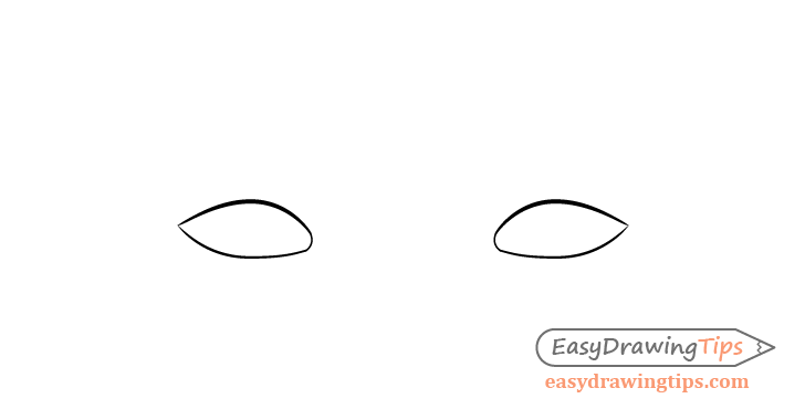 Eyes outline drawing