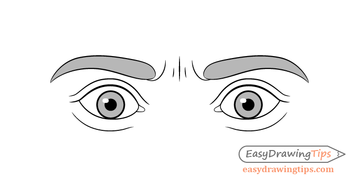 Drawing Scared Eyes Step By Step, Step by Step, Drawing Guide, by Dawn -  DragoArt