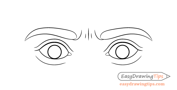 How to Draw Eye Expressions Step by Step  EasyLineDrawing