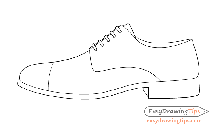 Shoe line drawing