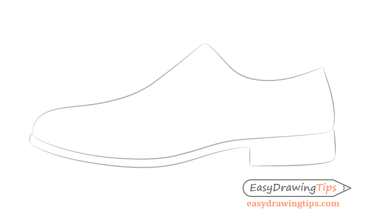 Shoe sole drawing