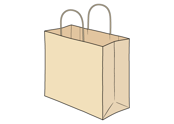 Shopping bag drawing tutorial