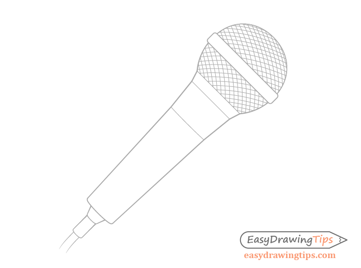 Microphone grill ring drawing