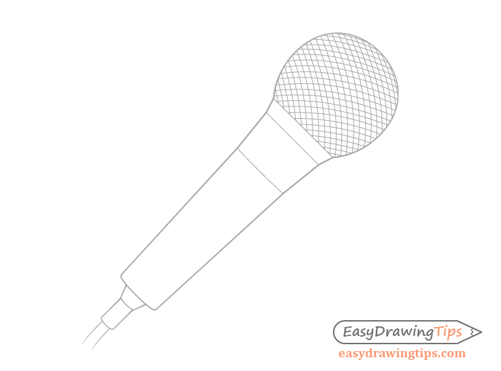 Microphone mesh drawing