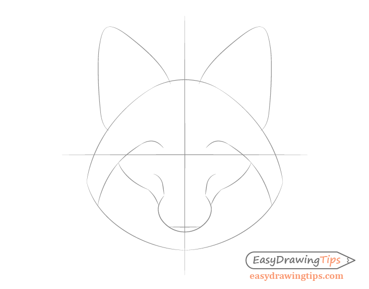 how to draw a fox step by step