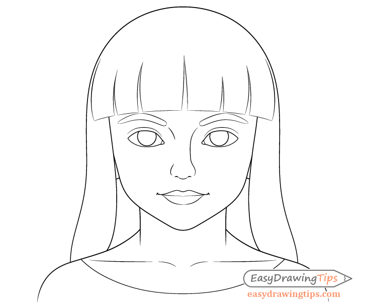 How to Draw an Easy Face, Coloring Page, Trace Drawing-saigonsouth.com.vn