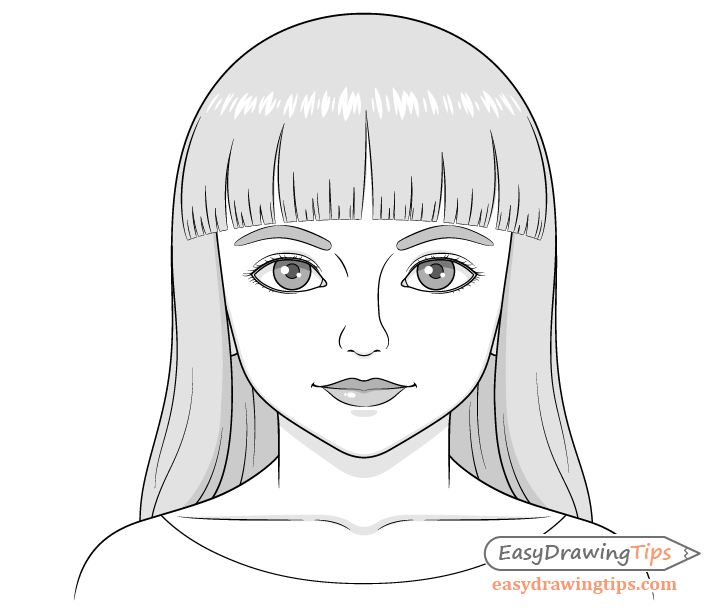 Girl Face Drawing - How To Draw A Girl Face Step By Step-saigonsouth.com.vn