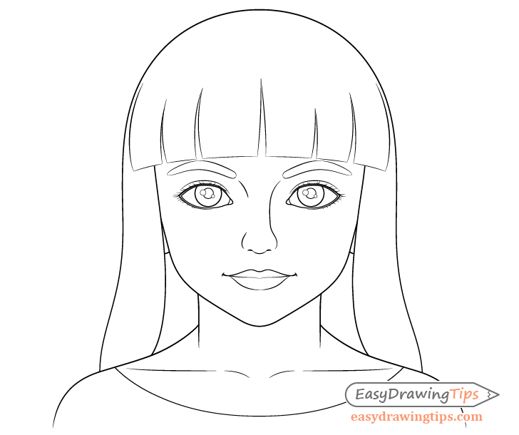 How to Draw a Beautiful Anime Girl Step by Step - AnimeOutline Anime  drawings for beginners, Anime girl drawings, Girl drawing easy, anime for drawing  girl - thirstymag.com